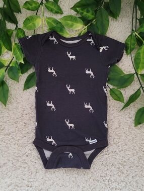 Baby Boy Moose Onesie (6-9 Months)
